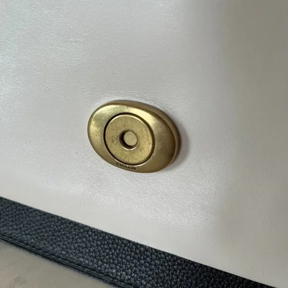 SOLD Coach 1941 Large Tabby Exotic Snakeskin Shoulder Bag w Leather Crossbody - Picture 12 of 16